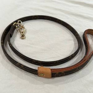 Authentic Louis Vuitton Dog Leash MM monogram canvas